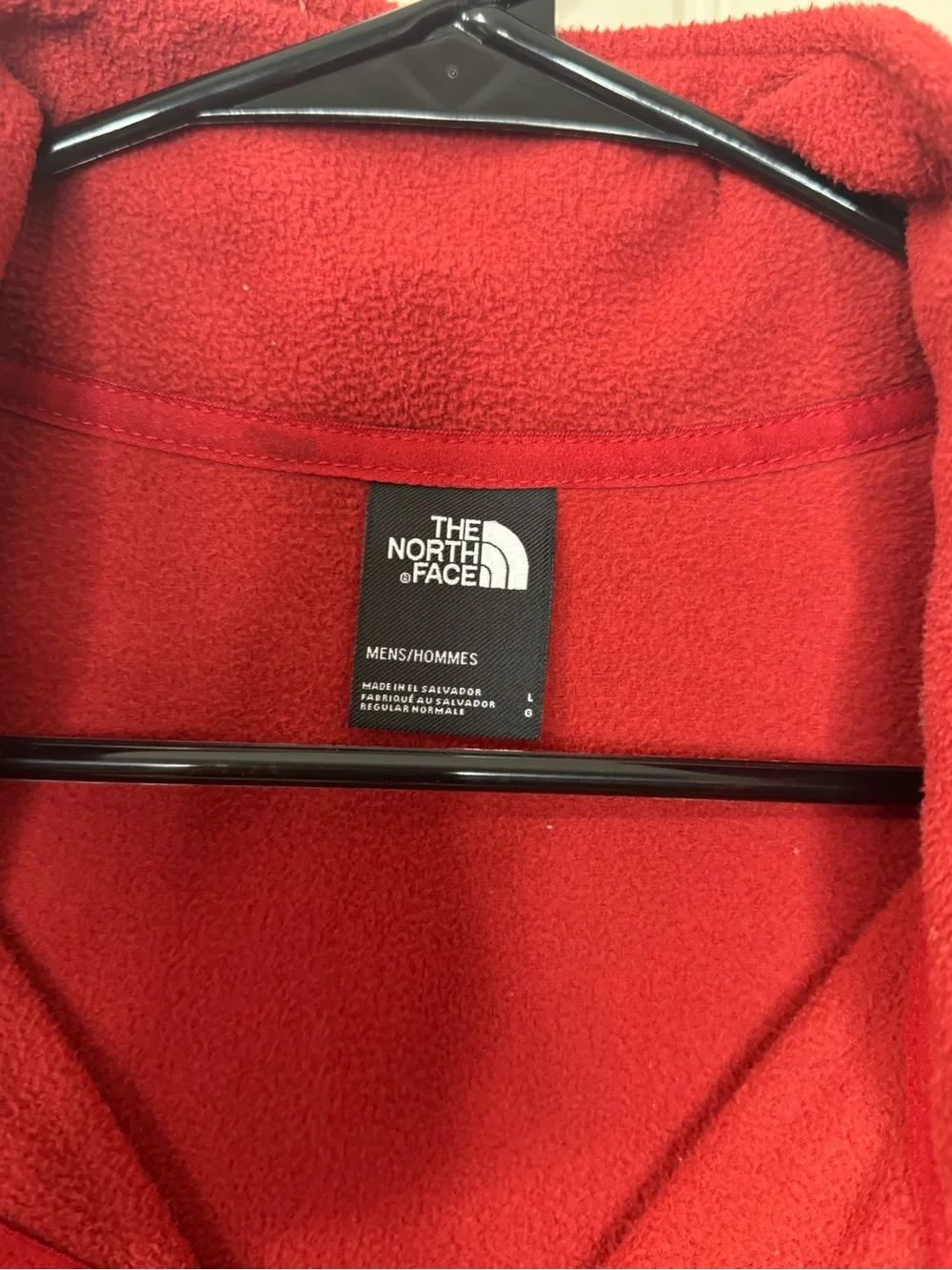 NORTH FACE 🏔️ Men’s Soft Fleece 3/4 Zip-Up Pullover Hoodie (Size Large)